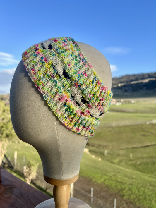 Sheep Headband / Ear warmer - Confetti