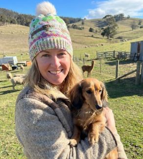 Merino Wool Beanie - Dachshund