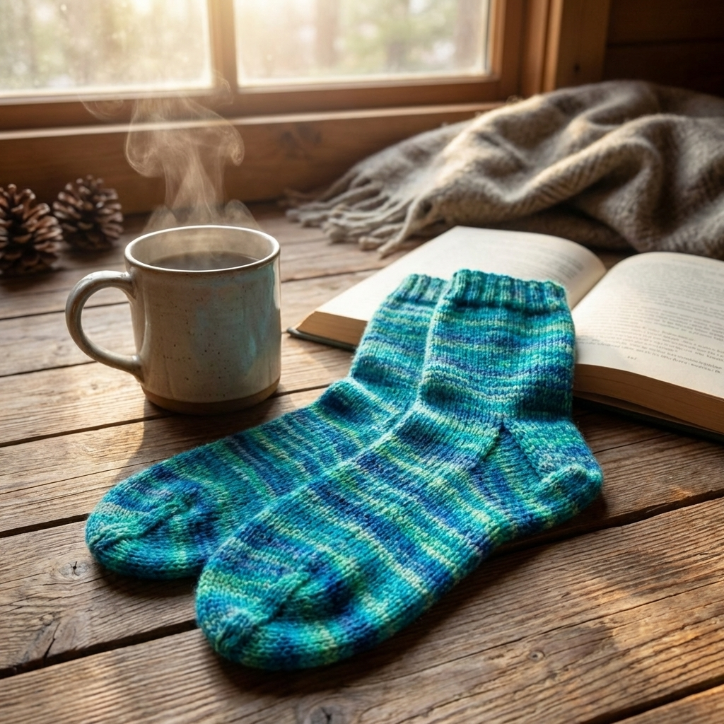 Bicheno Blue Sock yarn