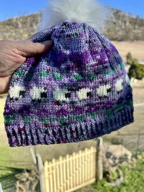 Merino Wool Child Beanie - Sheep