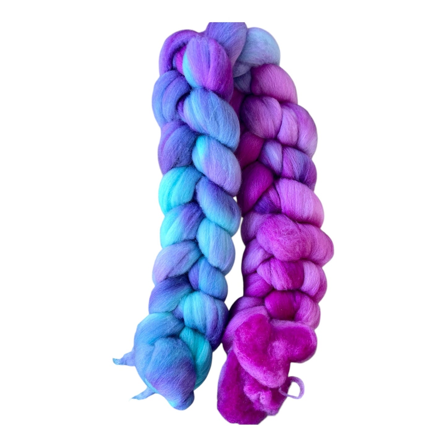 Rainbow Dreams 17.5 micron Wool Top (roving)