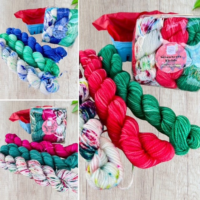 Summer Berries Punnet- 3x mini skeins